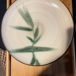 Mid century modern textured platter.